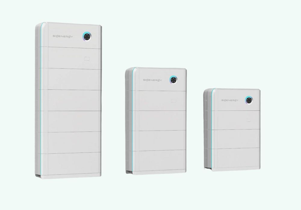Meerdere Sigenergy thuisbatterijen met een totale capaciteit van 50 kWh Meerdere Sigenergy thuisbatterijen met een totale capaciteit van 50 kWh